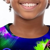 abordables Deportes y Juegos 3D para Niños-Chico 3D Juego Camiseta Camisa Manga Corta Impresión 3D Verano Activo Deportes Moda Poliéster Niños 3-12 años Cuello Barco Exterior Casual Diario Ajuste regular