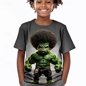 cheap Boy&#039;s 3D Vision &amp; Geometry-Boys 3D Graphic Tee Shirts Short Sleeve 3D Print Summer Active Sports Fashion Kids 3-12 Years Crew Neck Outdoor Casual Daily Regular Fit