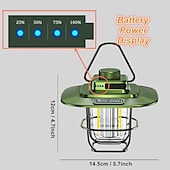economico Luci da campeggio-luci da campeggio a led retrò per esterni luci da tenda a led lanterna per cavalli luci portatili ricaricabili intelligenti per escursionismo all&#039;aperto campeggio casa