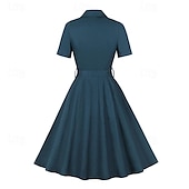 levne Šaty-Retro 50. léta Vintage šaty Koktejlky Houpací šaty Flare šaty Maškarní kostým Dámské Plesová maškaráda Večírek loučení se svobodou nevěsty Dospělé Šaty Šaty pro návrat domů