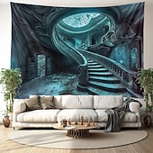 levne krajinářský gobelín-fantazie dům závěsný gobelín nástěnné umění velký gobelín nástěnná malba výzdoba fotografie pozadí přikrývka opona domácí ložnice dekorace obývacího pokoje