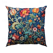 ieftine stil floral și plante-flori de epocă 1 bucată huse de pernă cu dimensiuni multiple perne decorative de coastă în aer liber huse de perne moi pentru canapea canapea pat decor acasă