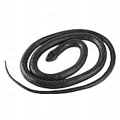 cheap Gags &amp; Practical Joke Toys-Realistic Fake Rubber Toy Snake Black Fake Snakes 49 Inch Long April Fool's Day Christmas Gift
