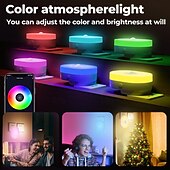 abordables Lumières intelligentes-Lampe LED intelligente Tuya WiFi PIR capteur de mouvement avec contrôle APP lampe murale blanc chaud prise US prise UK prise EU pour usage intérieur chambre salon