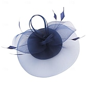 voordelige Fascinators &amp; Hoeden-Elegant Retro vintage Helm Feestkostuum Fascinator-hoed Kostuum Dames Maskerade Vakantie Evenement / Feest Afspraakje Volwassenen Hoed Alle seizoenen