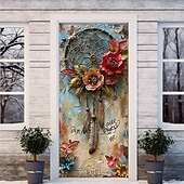 levne Kryty dveří-3D malba lapač snů kryty dveří tapisérie dveří záclona dekorace pozadí banner dveří pro přední dveře statek dovolená party dekorace zásoby