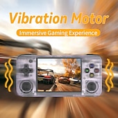 cheap Game Consoles-ANBERNIC RG35XX H Handheld Game Console, 3.5 Inch HD Screen Portable Audio Video Player, Double Rocker Handheld Retro Game Console