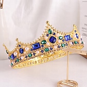 billige Tilbehør og mer-Retro / vintage Kostymer i middelalderstil Krone Maskerade Dronning Prinsesse Dame Royal Maskerade Fest / aften Maskerade Karneval i Venezia Voksne Diademer