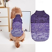 baratos Suéteres-Cachorros Gatos Súeters Pulôver Estilo bonito Casual Inverno Quente Respirável Macio Lavável Confortável Ao ar livre Casual / Diário Roupas para cães for Bichon Frise Pomerânia Animais de Pequeno