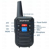 رخيصةأون ووكي توكي-baofeng جهاز اتصال لاسلكي صغير uhf 400-470 ميجا هرتز محمول ثنائي النطاق أجهزة الراديو bf-c50 16 قناة طويلة المدى 5 واط راديو اتجاهين مع شاحن