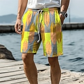 abordables Impression Géométrique-géométrie complexe pour hommes short imprimé 3d maillot de bain taille élastique cordon de serrage avec doublure en maille aloha style hawaïen vacances plage s à 3xl