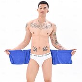 economico Asciugamani-pantaloncini da uomo, pantaloni assorbenti e indossabili per la casa, gonna da bagno sexy da spiaggia, fibra ultrafine antiriflesso