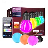 abordables Lumières intelligentes-Guirlande lumineuse extérieure LED Smart Light G50 Phantom avec contrôle Bluetooth et APP guirlande lumineuse musicale alimentée par USB pour les festivals de Noël et la décoration de camping