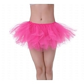 abordables Bas-Costume élégant Tutu Jupe en tulle Rétro Vintage Années 1980 Adulte Femmes Halloween Carnaval Soirée Performance Se déguiser