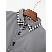 economico Camicie Button Down da uomo-Per uomo Camicie Camicia abbottonata Camicia non stirabile Maglietta informale Nero Bianco Rosa Borgogna Blu Manica lunga Color Block Tinta unita / tinta unita Collo ripiegabile Matrimonio Da mare