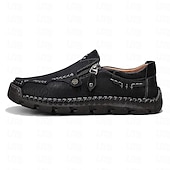preiswerte Herrenpantoletten &amp; -slipper-Braune Slipper aus Kunstleder für Herren mit seitlichem Reißverschluss und handgenähten Details – bequeme Freizeitschuhe für die Arbeit, Reisen und den Alltag