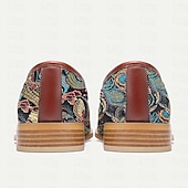 preiswerte Loafer aus hochwertigem Leder-Herren Loafer &amp; Slip On Formale Schuhe Abendschuhe Leder Italienisches vollnarbiges Rindsleder Komfortabel Rutschfest Slipper Blau