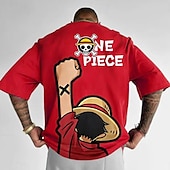 voordelige Cartoon- en filmkarakterafbeelding-One Piece Roronoa Zoro T-Shirt Cartoon Back To School Anime Harajuku Grafisch Kawaii Voor Voor heren Dames Volwassenen Carnaval Maskerade Heet stempelen Casual / Dagelijks