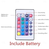 economico Controllo WiFi e musica-luci di striscia led rgb app controllo luci che cambiano colore con 24 tasti modalità remota per la decorazione della stanza tv bluetooth smd5050 rgb