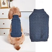 cheap Sweaters-Dog Cat Sweater Jumper Cute Casual Winter Breathable Soft Washable Comfortable Outdoor Casual Daily Dog Clothing for Bichon Frise Pomeranian Baby Pet Papillon Small