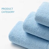 cheap Towel Sets-Large Bath Towel 140x70cm Hotel 100% Cotton Bath Towels Quick Dry, Super Absorbent Light Weight Soft Multi Colors Star Rated Hotel Company Gifts, Textiles