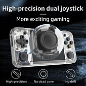 cheap Game Consoles-ANBERNIC RG35XX H Handheld Game Console, 3.5 Inch HD Screen Portable Audio Video Player, Double Rocker Handheld Retro Game Console