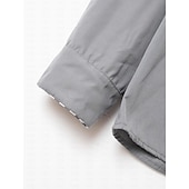 economico Camicie Button Down da uomo-Per uomo Camicie Camicia abbottonata Camicia non stirabile Maglietta informale Nero Bianco Rosa Borgogna Blu Manica lunga Color Block Tinta unita / tinta unita Collo ripiegabile Matrimonio Da mare