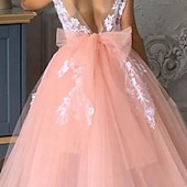 cheap Party Dresses-Kids Girls&#039; Party Dress Solid Color Sleeveless Performance Mesh Princess Sweet Mesh Mid-Calf Sheath Dress Tulle Dress Summer Spring Fall kids Pink