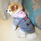economico Felpe con cappuccio-Cane Gatto Felpa con cappuccio Moda Carino Inverno Caldo Morbido Lavabile Confortevole All&#039;aperto Sportivo Abbigliamento per Cani for Bichon Frisé Barboncino Volpino di Pomerania Cucciolo Papillon