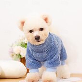 halpa Takit-Koirat Kissat Takit Takki Muoti söpö tyyli Talvi Lämmin Pehmeä Pestävä Mukava ulko- Urheilu Koiran vaatteet for Bichon Frise Villakoira Pomeranian Pienelle lemmikille papillon