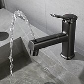 economico Rubinetti per lavandino bagno-Lavandino rubinetto del bagno - Doccetta estraibile Galvanizzato Installazione centrale Una manopola Un foroBath Taps