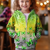 Dla dziewczynek 3D Motyl Bluza z Kapturem Płaszcz Odzież wierzchnia Różowy Długi rękaw Jesień Zima Aktywny Śłodkie Moda miejska Dzieci 3-12 lat Suwak Ulica Codzienny Regularny tanie Dziewczęca wizja 3D i blask-Dla dziewczynek 3D Motyl Bluza z Kapturem Płaszcz Odzież wierzchnia Różowy Długi rękaw Jesień Zima Aktywny Śłodkie Moda miejska Dzieci 3-12 lat Suwak Ulica Codzienny Regularny