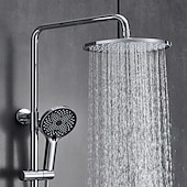 economico Rubinetti doccia-Sistema doccia / Valvola miscelatrice termostatica Impostato - Docetta inclusa Doccia multi spray Moderno Galvanizzato Esterno Valvola in ceramica Bath Shower Mixer Taps