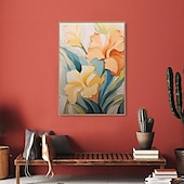 voordelige Olieverfschilderijen-met de hand geschilderd 3D bloem olieverfschilderij op canvas handgemaakte romige getextureerde muur kunst abstracte bloemen schilderij kunst voor woonkamer muur kunst cadeau voor haar madeliefje