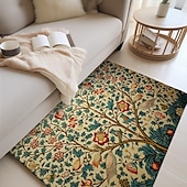 preiswerte Wohn- und Schlafzimmerteppiche-Inspiriert von William Morris, Teppich, Küchenmatte, rutschfeste, ölbeständige Bodenmatte, Wohnzimmerteppich, Innen- und Außenmatte, Schlafzimmerdekoration, Badezimmermatte, Eingangsteppich,