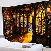 levne krajinářský gobelín-fantazie dům závěsný gobelín nástěnné umění velký gobelín nástěnná malba výzdoba fotografie pozadí přikrývka opona domácí ložnice dekorace obývacího pokoje