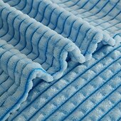 cheap Blankets &amp; Throws-Thickened Solid Color Pineapple Checked Flannel Blanket Coral Velvet Sofa Cover Blanket Air Conditioning Blanket Nap Blanket