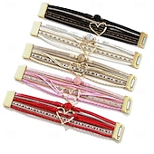 preiswerte Zubehör und mehr-Armband Schmuck Retro Vintage Böhmische Boho PU-Leder Für Cosplay Herren Damen Modeschmuck Modeschmuck