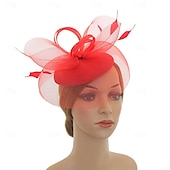 voordelige Fascinators &amp; Hoeden-Elegant Retro vintage Helm Feestkostuum Fascinator-hoed Kostuum Dames Maskerade Vakantie Evenement / Feest Afspraakje Volwassenen Hoed Alle seizoenen