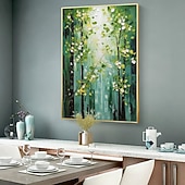 cheap Landscape Paintings-Mintura Handmade Abstract Tree Landscape Oil Paintings On Canvas Wall Art Decoration Modern Forest Picture For Home Decor Rolled Frameless Unstretched Painting