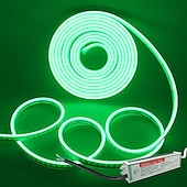 halpa LED-neonvalot-vedenpitävä joustava led-neon-nauhavalo teholla 12v ulkona silikoniköysi 5 m 16,4 ft 600 smd allasvalonauha sopii signature-baariin koti keittiö makuuhuone juhla joulukoristeet