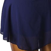 levne Oblečení na latinskoamerické tance-taneční salsa šaty na latinskoamerické tance drahokamy dámské dívčí vystoupení trénink bez rukávů vysoký šifon spandex