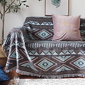 preiswerte Sofadecken &amp; Überwürfe-Plaid-Decken, gestrickt, Sofabezug, volle Decke, gestreift, Zimmer-Nachttischdecke für Zuhause, Teppiche, Camping, Picknickdecke, Boho, dekorativ
