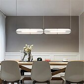 economico Design della linea-lampada a sospensione a led 1 luce 12 cm forme geometriche lampada a sospensione in metallo isola luce moderna stile nordico camera da letto sala da pranzo arredamento illuminazione sospensione