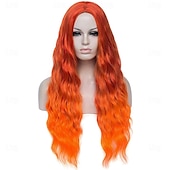 voordelige Feestpruiken-groene pruiken voor vrouwen 26 lange ombre groene haar pruik krullend golvend schattige zachte pruiken voor st patricks day feest st. patrick&#039;s day pruiken