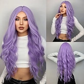 economico Parrucche da festa-Parrucca ombre rosa parrucche bob ondulate corte per donne con frangia lunghezza spalla parrucca sintetica per cosplay e feste per ragazze parrucche colorate per uso quotidiano parrucche di Halloween