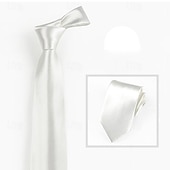 cheap Men's Ties &amp; Bow Ties-Men's Neckties Men Ties Skinny Tie Adjustable Sexy Plain Wedding Party Work