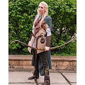 levne Příslušenství a další-Retro Středověké Renesanční Halenka / košile Zbraně a výzbroj Pásek Ren Faire Pirát Válečník Rytíř Pevná barva Pánské Viking Fantazie předvečer Všech svatých Karneval Plesová maškaráda předvečer