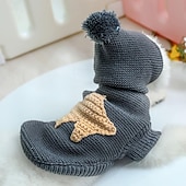 Недорогие Одежда и аксессуары для собак-Собаки Коты Свитера Джемпер Мода Симпатичные Стиль Зима Теплый Мягкий Влажная чистка Удобный на открытом воздухе Спорт Одежда для собак for