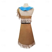 abordables Disfraces de niñas-Sonido del desierto pocahontas Vestidos Accesorios Animé Cosplay de película for Mujer Adulto Mascarada